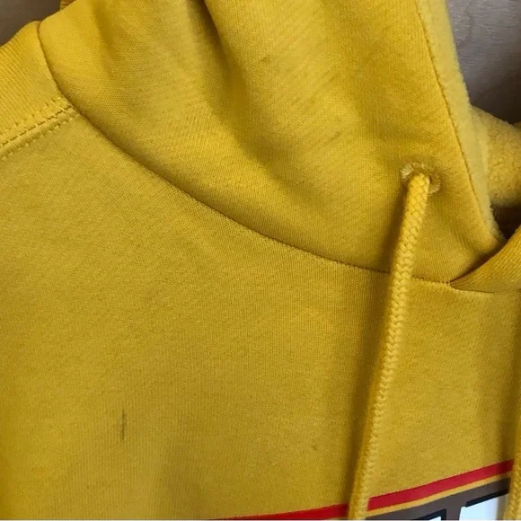 NWOT Nike Air Jordan Jump Man Hoodie and Jogger Set Yellow Mens Sz L.
